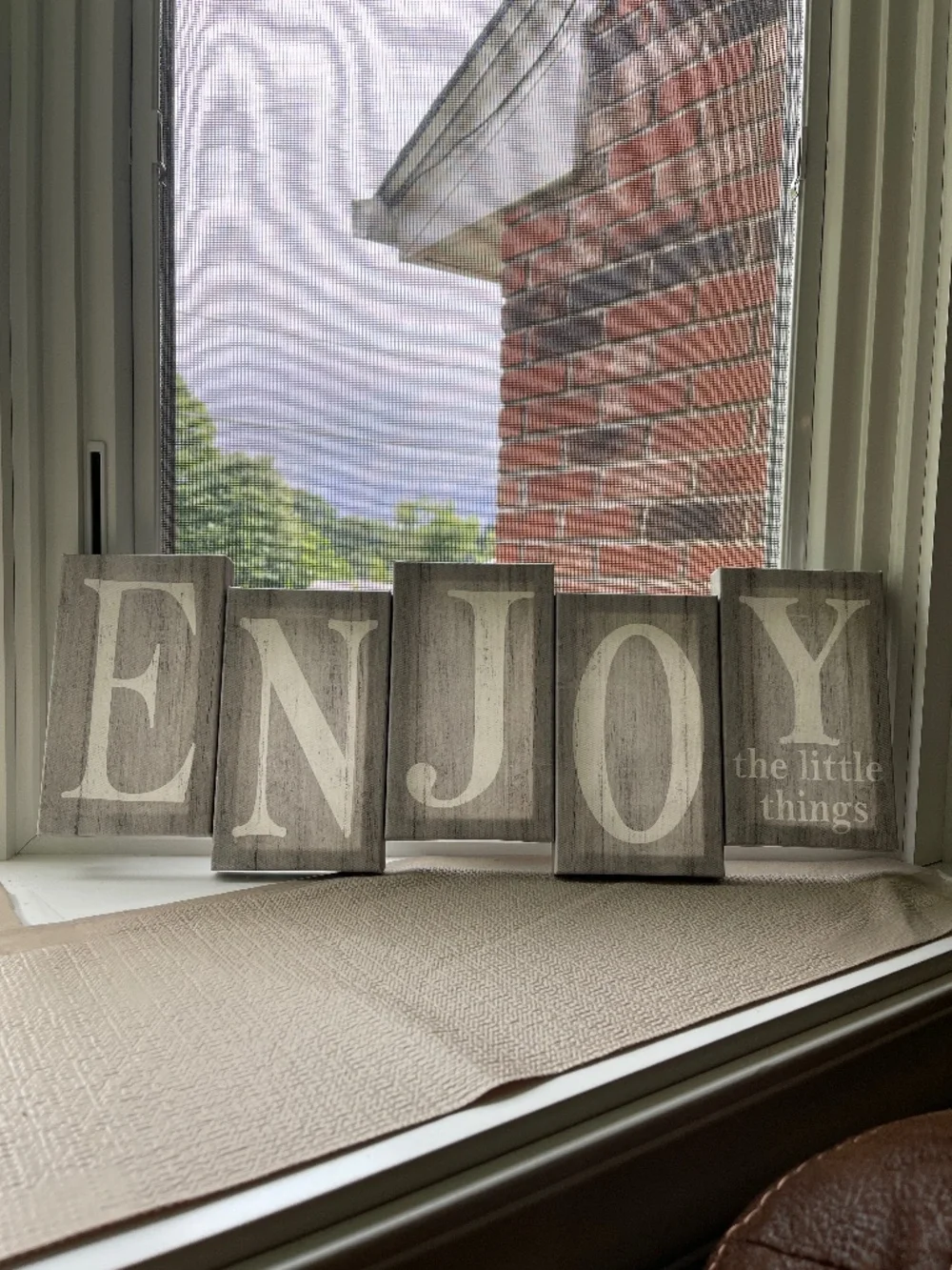 Enjoy the little things sign/ home decor